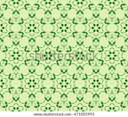 romantic pattern of abstract flowers. Seamless vector illustration. green color. to design greeting cards, presentations, printing, wallpaper, textiles.