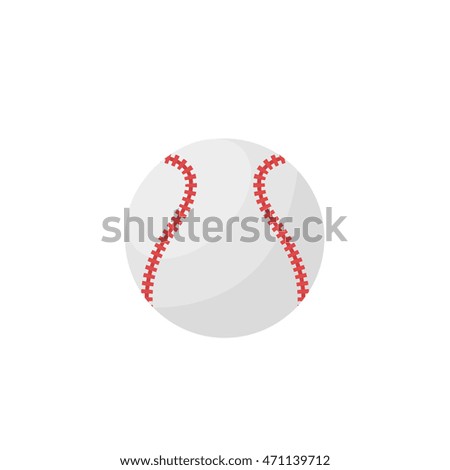 Baseball ball . baseball isolated on a white background. Sport equipment.Sport game ball
