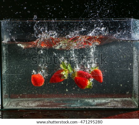 Water and fruit.