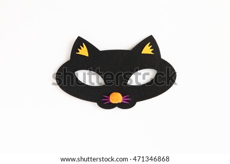Halloween Eye Masks for Kids (Black Cat)