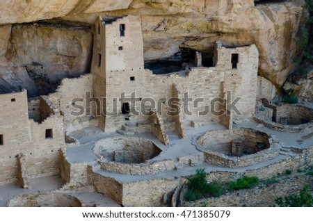 Cliff Palace dwelling in Mesa Verde National park