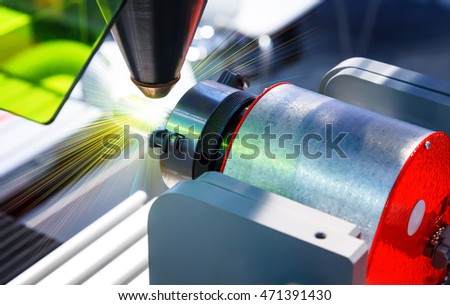 Laser cutting of metal on a lathe with the program.