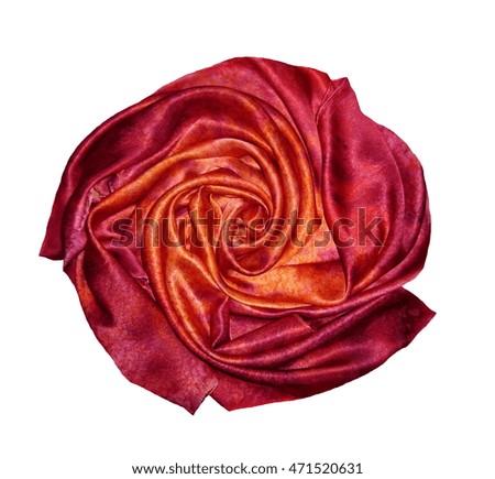 The red silk scarf