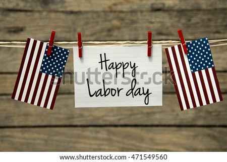 Happy Labor day greeting card or background. Royalty-Free Stock Photo #471549560