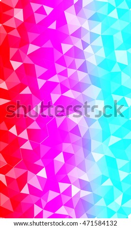 blue, purple, red. Vertical banner polygon. Vector illustration. For the design, printing