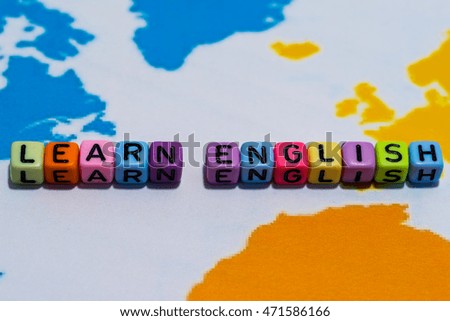 LEARN ENGLISH on world map