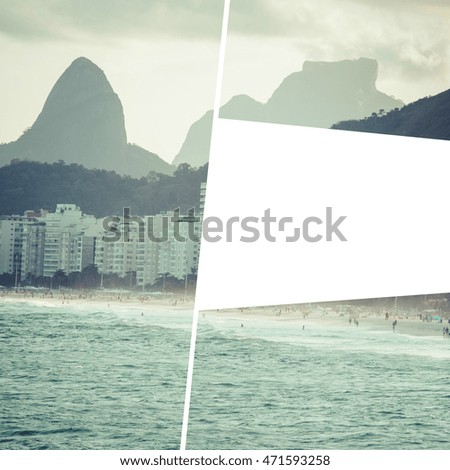 Collage of Rio de Janeiro (Brazil) images - travel background 