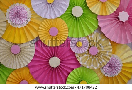 Colorful folded papers backgrounds