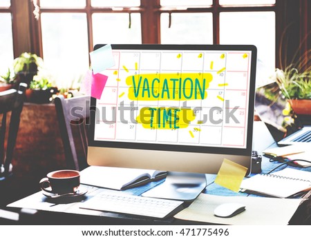Vacation Break Journey Leave Recreation Travel Concept Royalty-Free Stock Photo #471775496