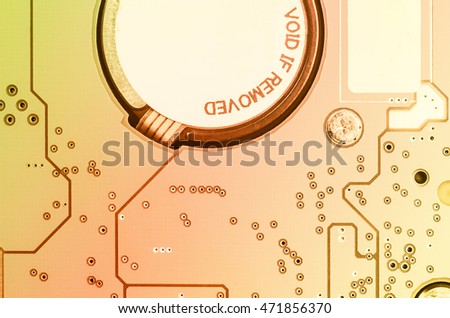 abstract background circuit board of electronic hardware, hard disk circuit