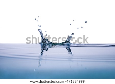 water splash isolated on white background
