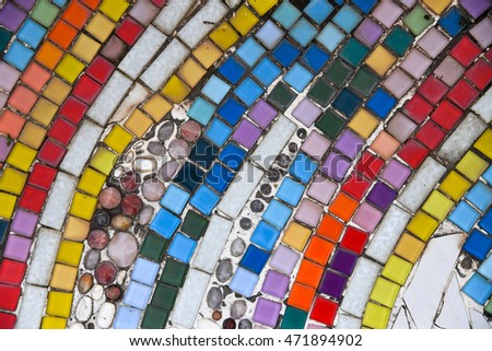 Abstract pixel mosaic tile background