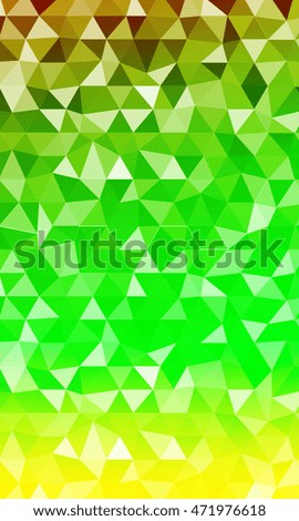 Bright vertical banner. Green shades. Polygonal design. Vector illustration. For registration sites, presentations, business brochures.