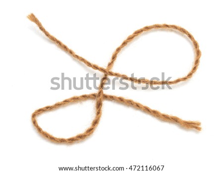 Rope isolated on white background