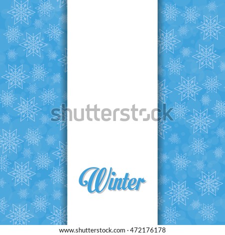 Winter concept with icon design, vector illustration 10 eps graphic.