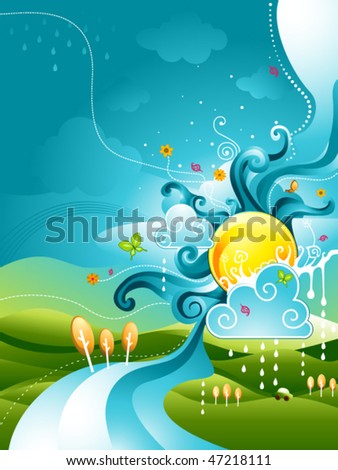 Abstract Nature Design - Vector