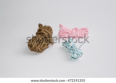 Colorful Rope for making handmade products.