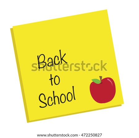 Back to School Apple Note