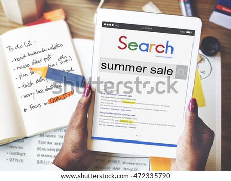 Summer Sale Discount Clearance Marketing Promotion Concept