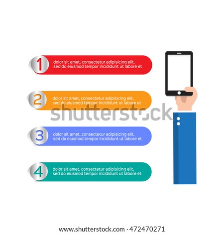 Vector illustration can be used for work-flow, Infographic design template for business 