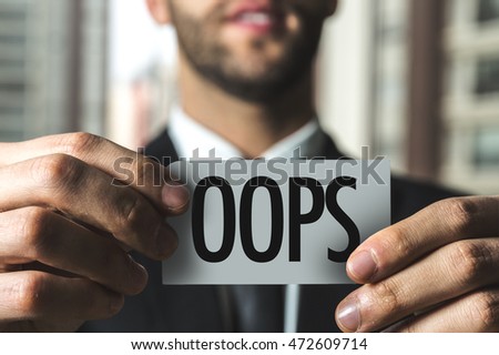 OOPS Royalty-Free Stock Photo #472609714