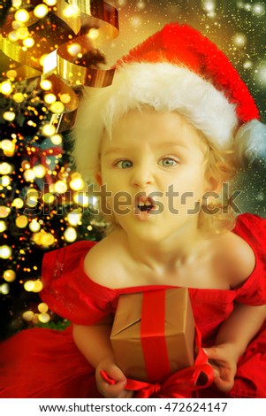 Christmas little girl