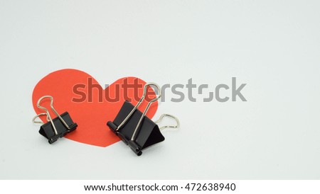 Paper Heart & Paper Clip