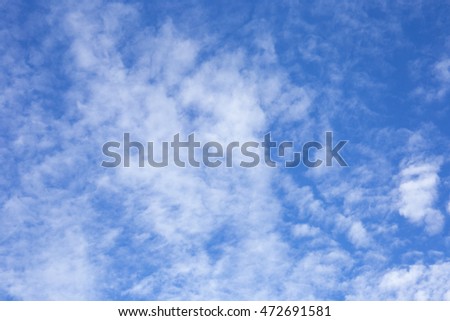 Blue Sky with Cloud background