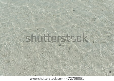 Tropical sea water with bright sun light reflections. Sea background