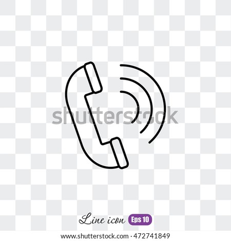 Line icon- handset 
