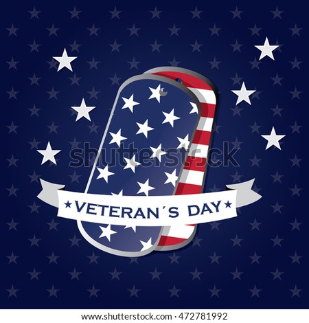Veteran's day graphic design, Vector illustration