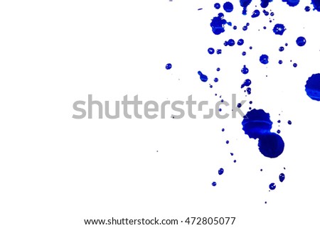 Blue Festive elegant Abstract artistic forming by blots.
