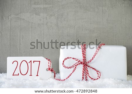One Gift, Urban Cement Background, Text 2017