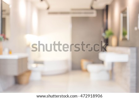 Abstract blur bathroom interior for background Royalty-Free Stock Photo #472918906