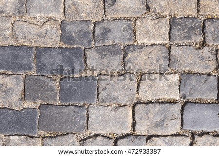 Stone brick streets.