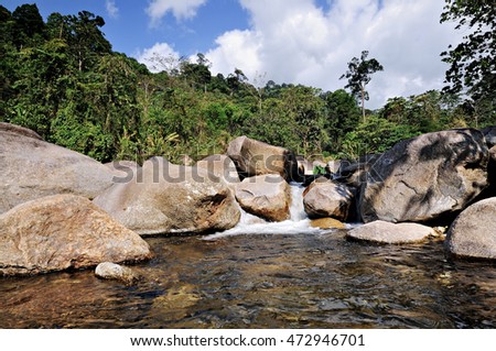 TA-PEE River is water that is the best value in 2016, Khao Luang National Park, Phipun district, Nakhon Si Thammarat