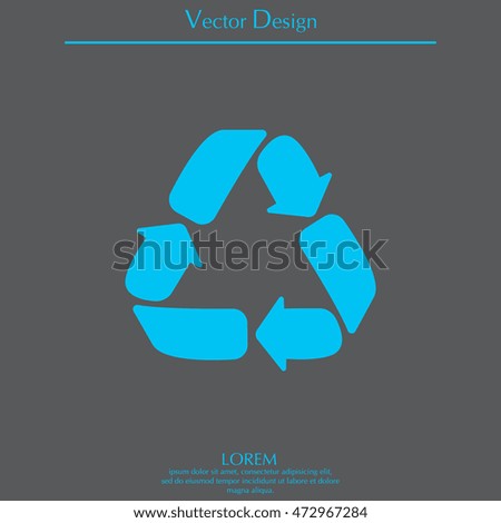 Recycle sign isolated