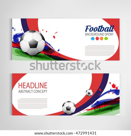 Soccer tournament modern sport banner template vector design.