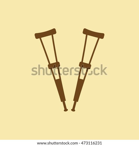 Crutches Icon.