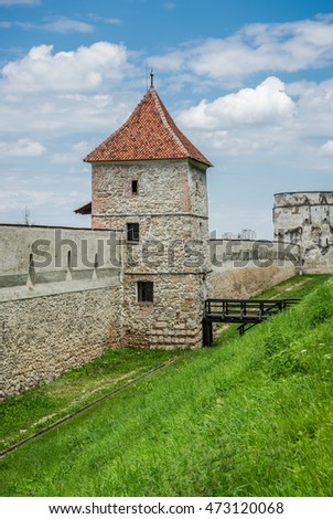 Carpenters tower - part of old walls in Brasov, Romania
