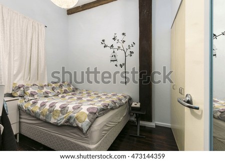 modern bedroom interior
