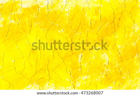 Yellow Water Color painted of masking tape strips texture as abstract background
