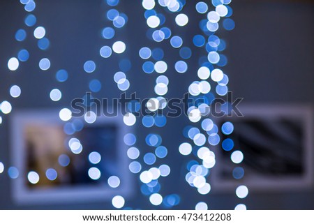 Lights blurred bokeh abstract background