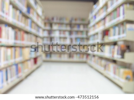 Library background blur