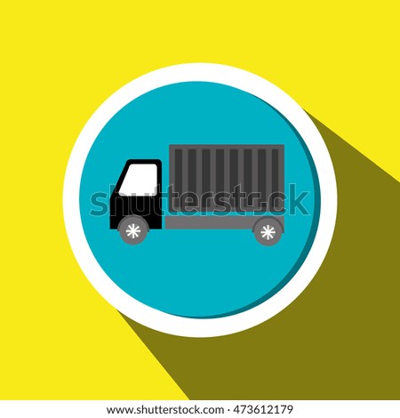 truck cargo delivery goods vector illustration eps 10