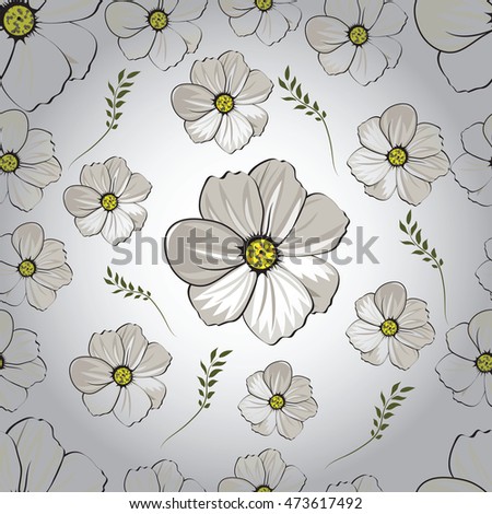 Flower seamless Pattern. Vector illustration for your design
