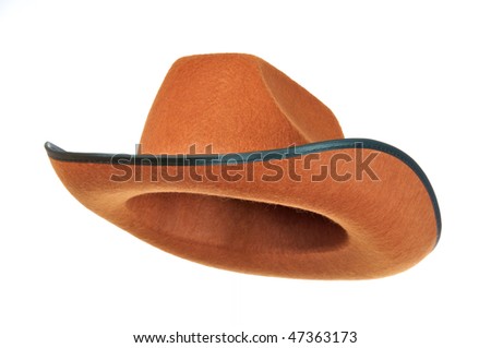 Brown Cowboy Hat isolated on white