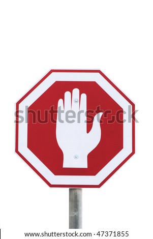 Traffic sign Stop specific in Israel