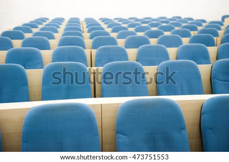 Empty college lecture hall in university