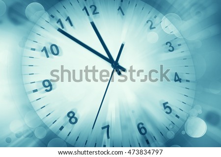 Clock face and abstract background